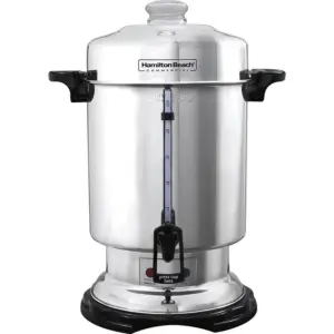 Hamilton Beach Commercial Coffee Urn and Hot Beverage Dispenser 60 Cup | Polished Stainless Steel