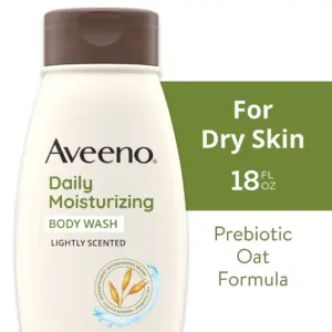 Aveeno Daily Moisturizing Dry Skin Body Wash Soap | Prebiotic Oat Shower Gel | 18 Ounce | 18 Fl. Ounce. (532 Milliliters) | 18 fl Ounce (532 Milliliters)