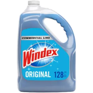 Windex Commercial Line Glass Cleaner Refill | Blue Original | 128 fl Ounce