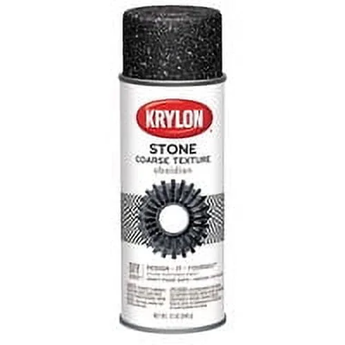 Krylon Make it Stone Spray Paint | 12 Ounce Aerosol Can | Obsidian