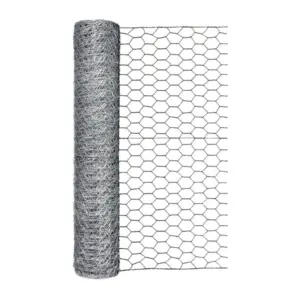 Garden Craft 24in H x 50ft L Gray Chicken Wire with 1in Openings | Single | 1 | 24in H x 50ft L