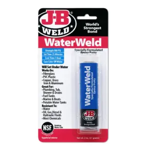 J B Weld J-B Weld 8277 WaterWeld Epoxy Putty Stick | 2 Ounce. Off White | Single