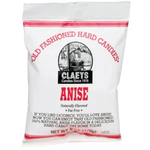 Claey's Fat-Free Old Fashioned Anise Hard Candies | 6 Ounce