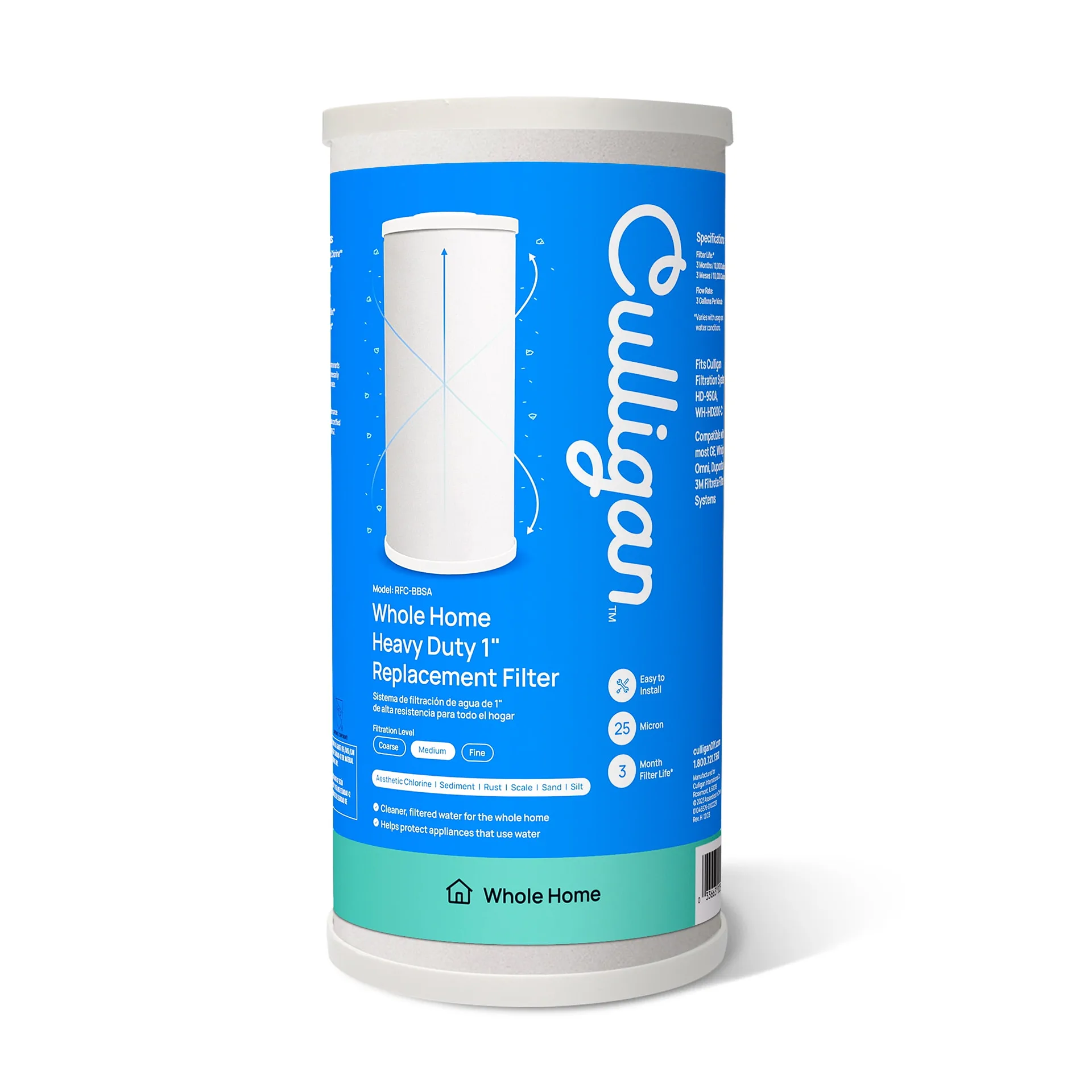 Culligan RFC-BBSA Whole Home Heavy Duty 1 Water Filter Replacement | Fine