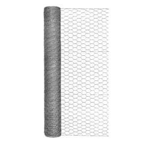 Garden Craft 36 Inch. H x 50 ft. L Gray Chicken Wire with 1in Openings | Single | 36in H x 50ft L