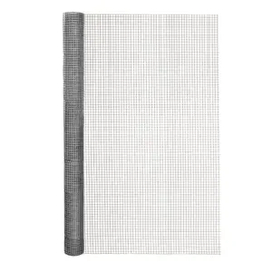 Garden Craft 24 Inch. H x 5 ft. L Gray Steel Hardware Cloth with 1/4 Inch. Openings | Wire Mesh Fence | 24in H x 5ft L