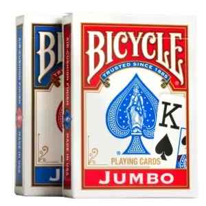 Bicycle Playing Cards | 2 Pack | Jumbo Index (Red and Blue) | Red Blue