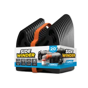 Camco 43051 Black Plastic 20' Black RV Sidewinder Sewer Hose Support | 20-Foot | Single