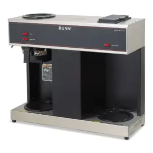 Bunn Pour-O-Matic 3 Burner Pour-Over Coffee Brewer Stainless Steel Black (Premium Edition)