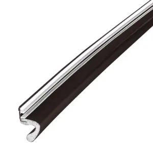 M-D Building Products 87767 81 Inch. Brown Vinyl-coated Foam Top & Sides Door Seal for Doors with Kerf/Channel