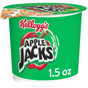 Kellogg's Apple Jacks Breakfast Cereal Cups | Kids Cereal | Family Breakfast | Original | 1.5oz Cup (1 Cup) | Single
