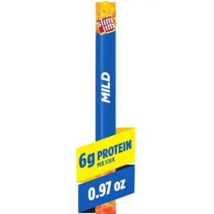 Slim Jim Giant Smoked Meat Sticks | Mild Flavor | 6g Protein Per Stick | 0.97 Ounce