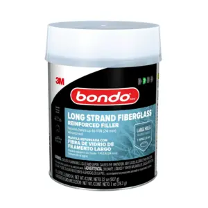 Bondo Hair Long Strand Fiberglass Reinforced Filler | 1 Quart | Single | 2 lb/907 g (Quart can)