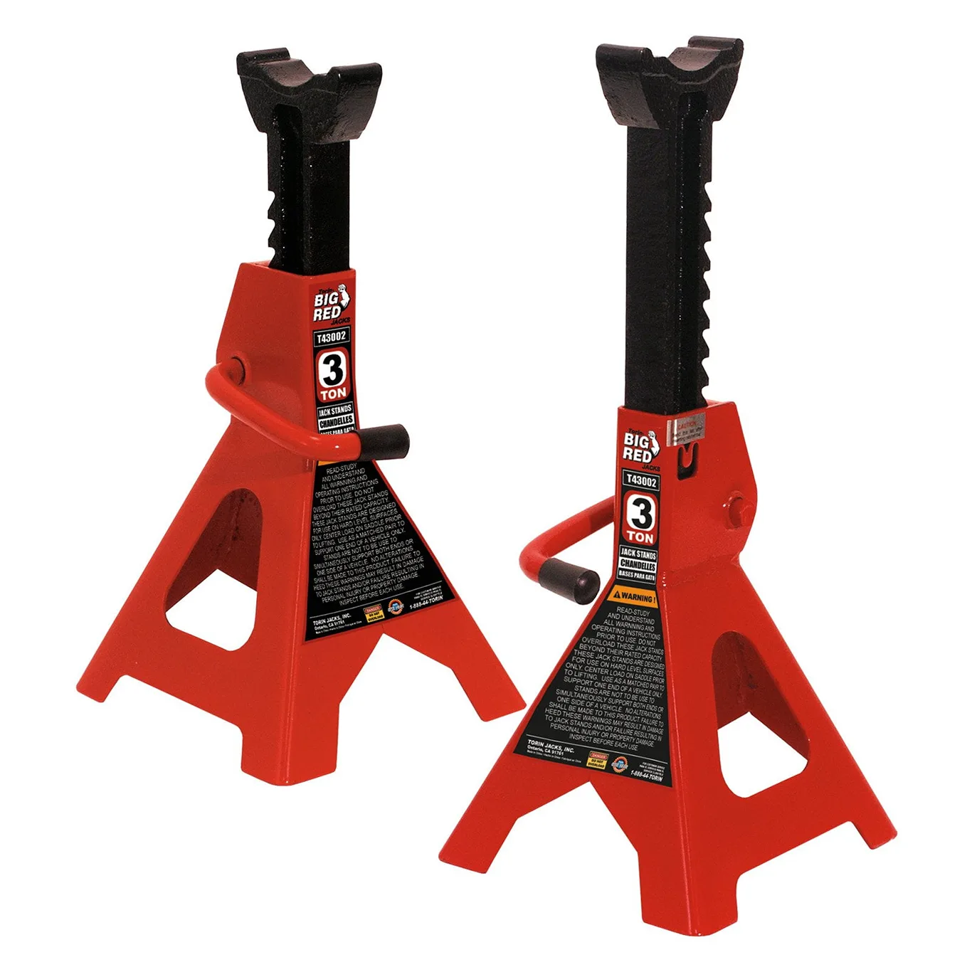 Torin Big Red 3 Ton Jack Stands (Premium Edition)