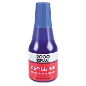 2000 PLUS 032961 Self-Inking Refill Ink | Blue | 0.9 Ounce. Bottle