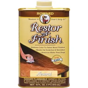 Howard RF1016 Restor-A-Finish Wood Restorer | Liquid | 16 Ounce | Can Neutral