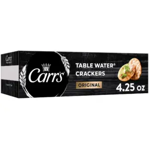 Carr's Original Table Water Crackers | Baked Snack Crackers | 4.25 Ounce | Single