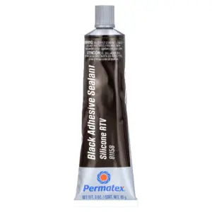 Permatex 81158 | Silicone | Black General Purpose Industrial Sealant | 3 Ounce