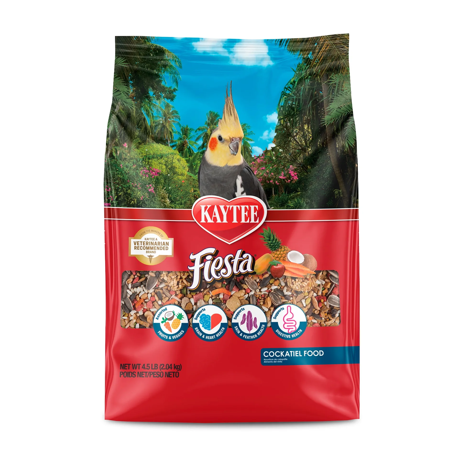 Kaytee Fiesta Cockatiel Food 4.5 pounds | 4.5 lbs