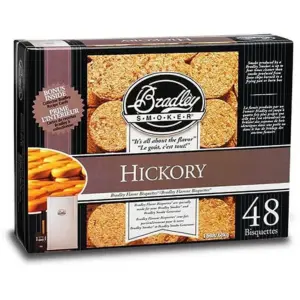 Bradley Hickory Bisquettes 48 Pack (Premium Edition)