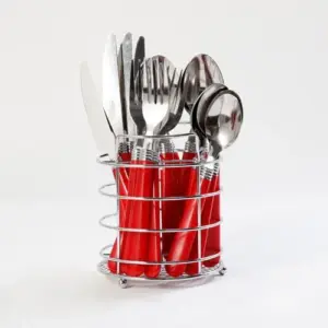 Gibson Home Sensations II 16-Piece Flatware Set with Wire Caddy (Premium Edition)