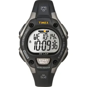 TIMEX Unisex IRONMAN Classic 30 Black/Gray 34mm Sport Watch | Resin Strap