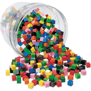 Learning Resources Centimeter Cubes | Assorted Colors | Set of 1000