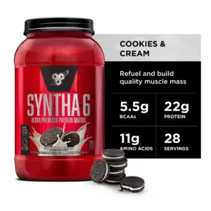 BSN Syntha 6 Whey Protein Powder | Cookies and Cream | 2.91lb | 2.91 lbs