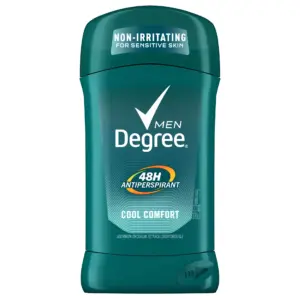 Degree Men Original Antiperspirant Deodorant Non-Irritating for Sensitive Skin Cool Comfort Deodorant for Men 2.7 Ounce