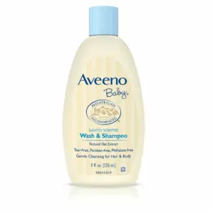 3 Pack Aveeno Baby Wash & Shampoo Lightly Scented Wash & Shampoo 8oz Each
