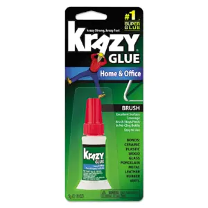 Elmer's All Purpose Brush-on Krazy Glue | 0.18 Ounce. | Dries Clear