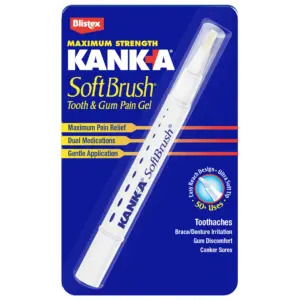 Kank-A Softbrush Oral Pain Relief Gel | .07 Ounce | 1 Count