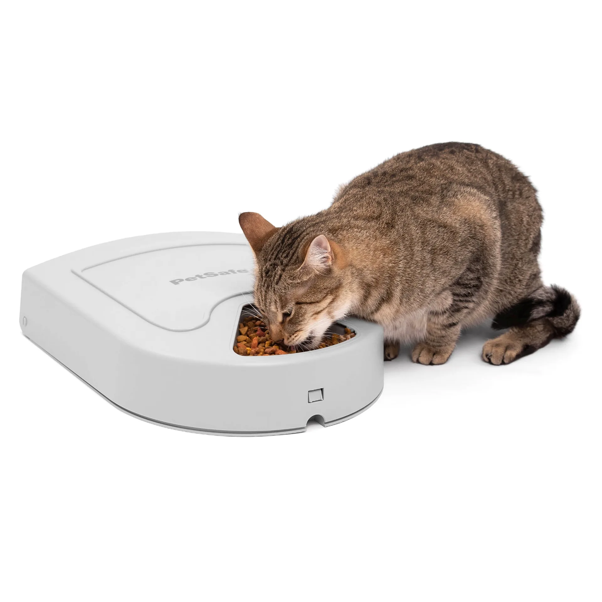 PetSafe 5 Meal Programmable Pet Food Dispenser | Automatic Dog & Cat Feeder | Dry or Semi-Moist Pet Food | Timed Cat Feeder or Dog Feeder | Slow Feed Portion Control (5 Cup/40 Ounce Total Capacity)