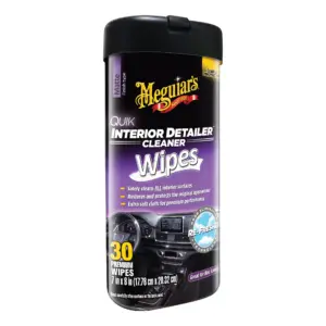 Meguiar's Quik Interior Detailer Cleaner Wipes | G13600 | 30 Wipes
