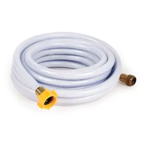 Camco 25ft TastePURE Drinking Water Hose | Lead & BPA Free | Reinforced for Maximum Kink Resistance 1/2Inner Diameter (22733) | 25' | Single | 1/2 Inner Diameter