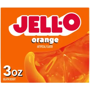 Jell-O Orange Gelatin Dessert Mix | 3 Ounce Box