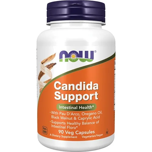 NOW Supplements | Candida Support with Pau D'Arco | Oregano Oil | Black Walnut and Caprylic Acid | 180 Veg Capsules