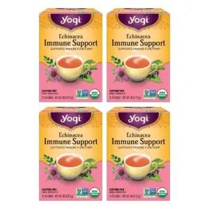 Yogi Tea Echinacea Immune Support | Organic Herbal Tea Bags | 16 Count | Single