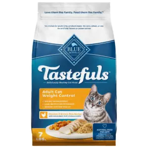 Blue Buffalo Tastefuls Natural Dry Cat Food | Weight Control | 7-lb. Bag