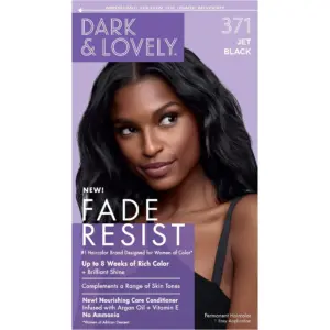 SoftSheen-Carson Dark and Lovely Fade Resist Adult Hair Color | 371 Jet Black | 1