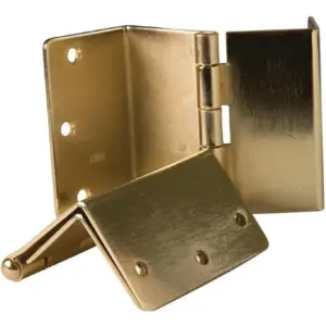 HealthSmart Expandable Door Hinges | Allow up to 2 Extra Inches for Handicap | Wheelchairs | Walkers & Rollator Accessibility | 2 Hinges | Brass