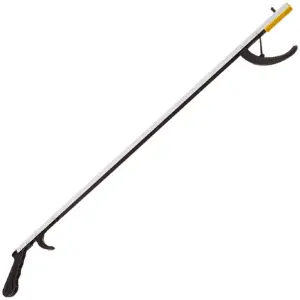 Duro-Med Reacher Grabber | Ergonomic Lightweight Reacher Grabber Tool | Magnetitic Pick Up Tool | 32 Inches | Black & Yellow | 1