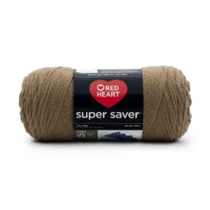 Red Heart Super Saver 4 Medium Acrylic Yarn | Cafe Latte 7oz/198g | 364 Yards | Single | 1