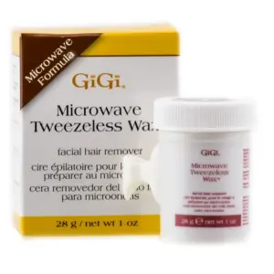 GiGi Microwave Tweezeless Wax Facial Hair Remover | 1 Ounce