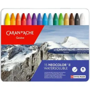 Caran d'Ache Classic Neocolor II Water-Soluble Pastels | 15 Colors