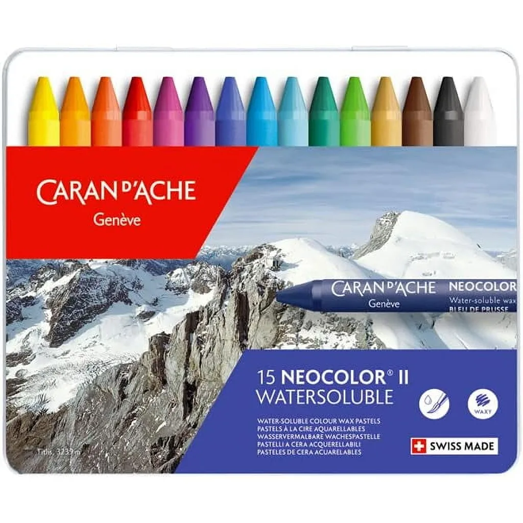 Caran d'Ache Classic Neocolor II Water-Soluble Pastels | 15 Colors