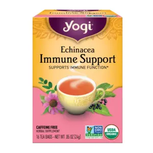 Yogi Tea Echinacea Immune Support | Organic Herbal Tea Bags | 16 Count | Single