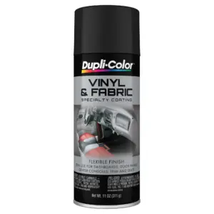 Dupli-Color Vinyl and Fabric Spray 11 Ounce. Aerosol Spray Paint | Flat Black