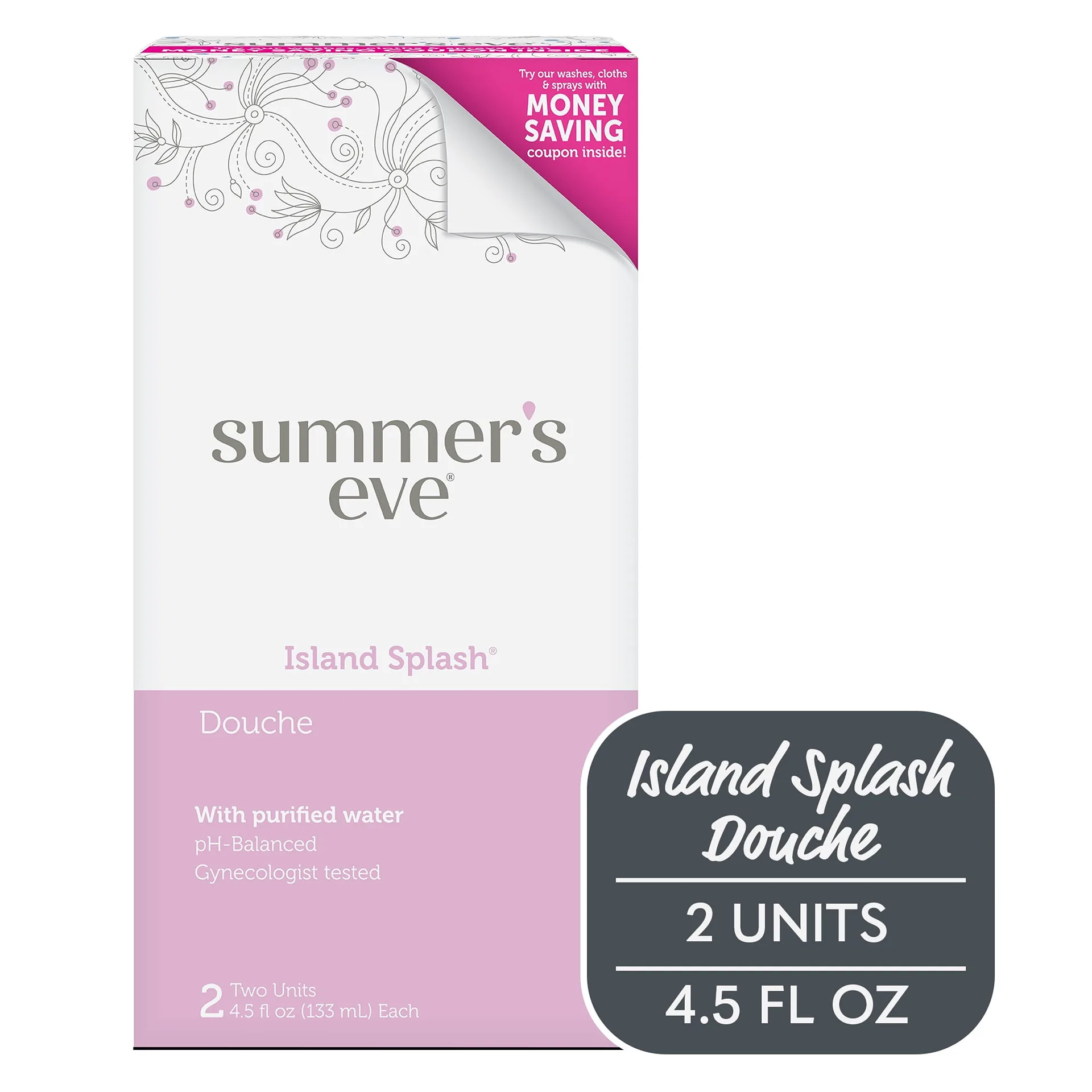 Summer's Eve Douche | Island Splash | 2 Units | 4.5 Ounce Each