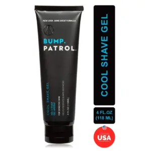 Bump Patrol Cool Shave Gel with Menthol for Sensitive Skin (4 Ounce) | 4 Ounce (Pack of 1)